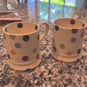 Set of Emma Bridgewater polka dot mugs